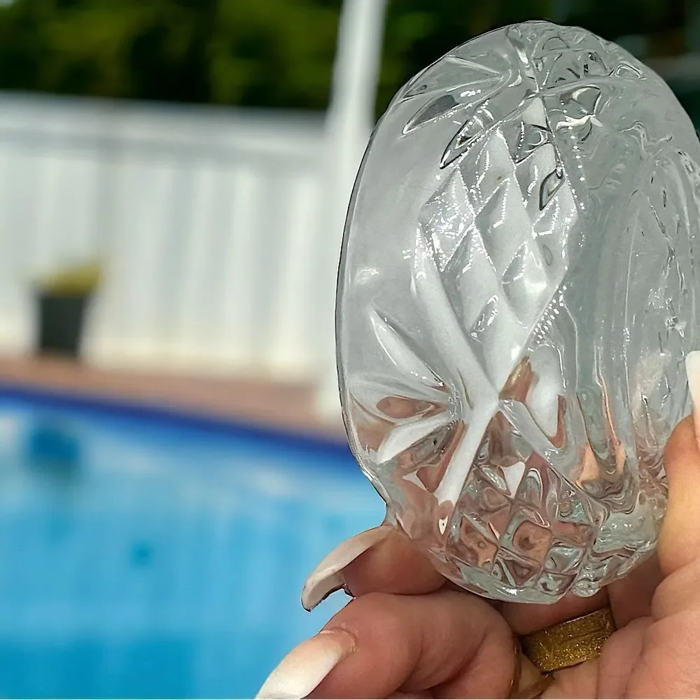 Lead Crystal Ashtray l Home, Bar, Den Accessory l Custom HTF Rare l New no box